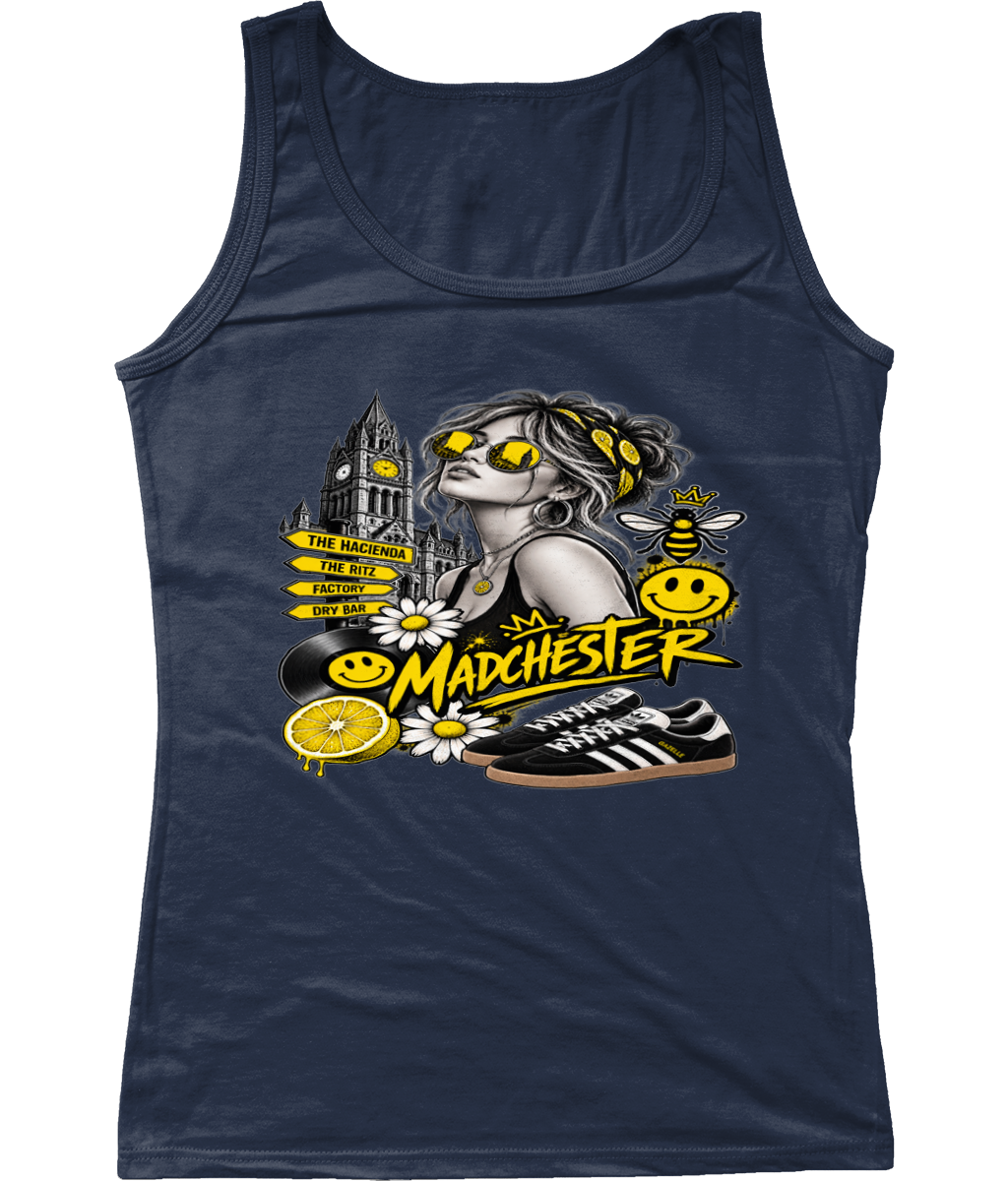 Soft style Vest women's vest Madchester
