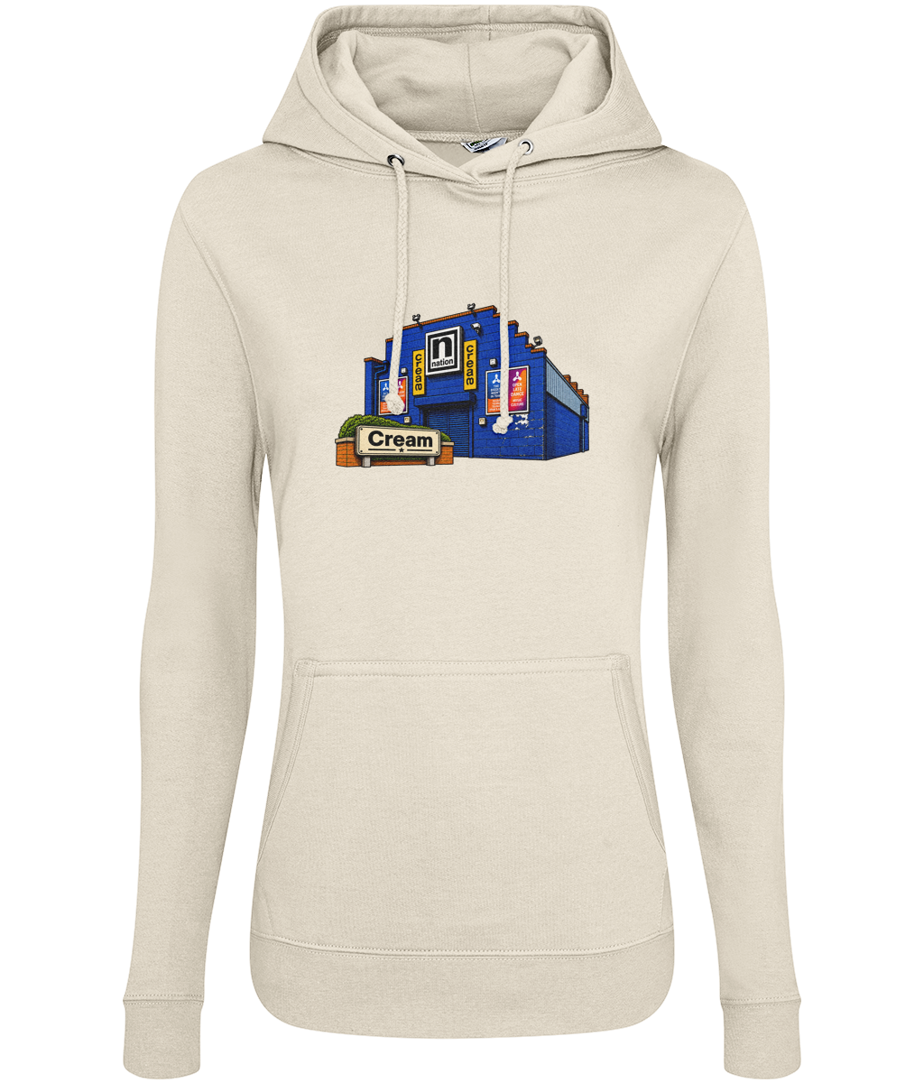 Girlie College Hoodie Cream Club